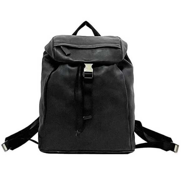PRADA Black Leather Backpack - Picture 1 of 11